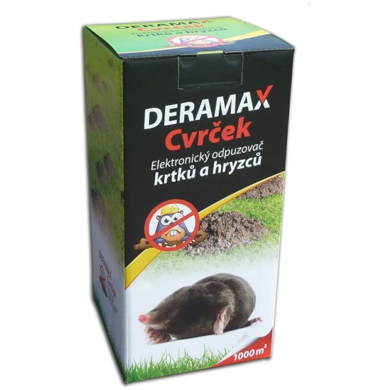 Deramax® Cvrček Elektronický odpudzovač krtkov a hryzcov