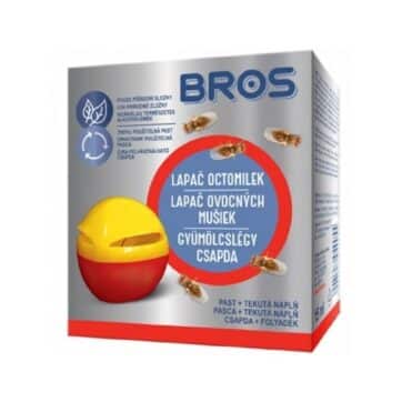 Plastový lapač BROS na ovocné mušky s aromatickou náplňou