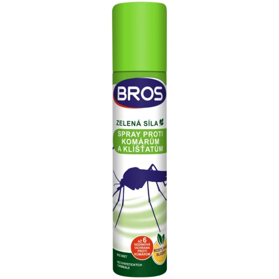 BROS - ZELENÁ SILA spray proti komárom a kliešťom 90 ml