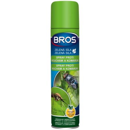 BROS - ZELENÁ SILA spray proti muchám a komárom 300 ml