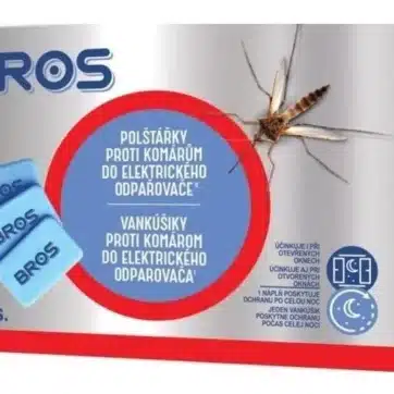 Balenie náhradných vankúšikov BROS napustených účinnou látkou proti komárom.
