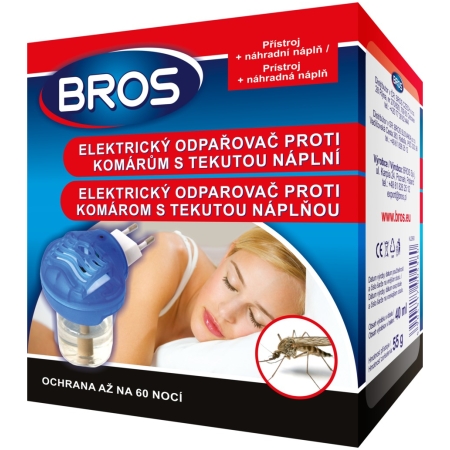 BROS elektrický odparovač + tekutá náplň proti komárom