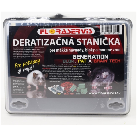 Deratizačná stanička pre potkany Floraservis