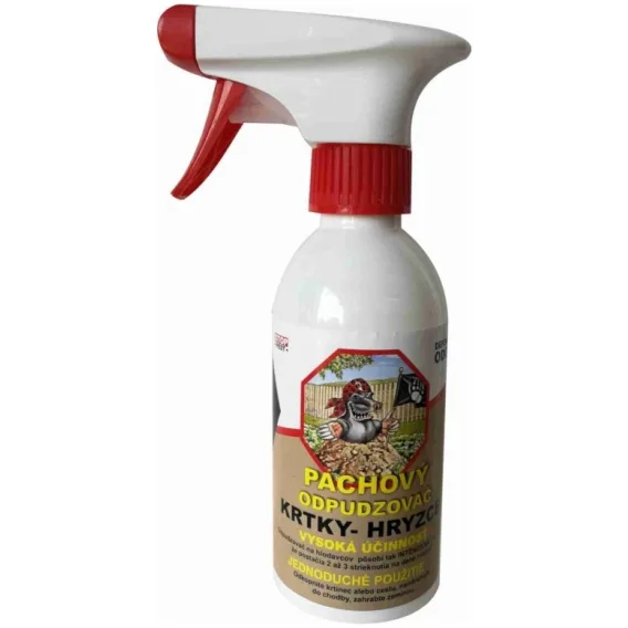 Pachový odpudzovač na krtka - rozprašovač