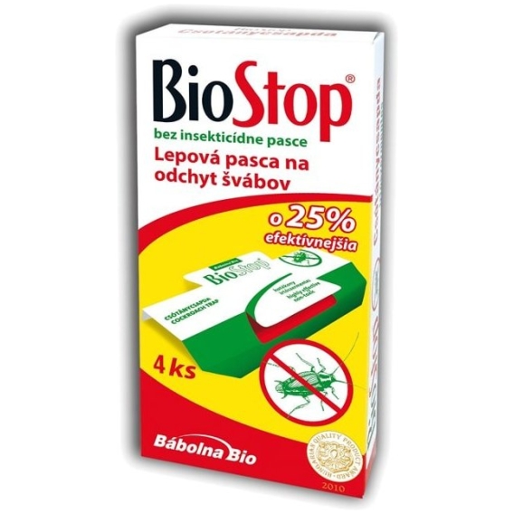 BioStop lepová pasca na šváby 4 ks/bal