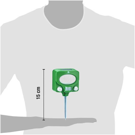 Solárny ultrazvukový odpudzovač zvierat SWISSINNO