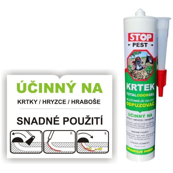 Odpudzovač krtkov - Total Odor Gél 230g StopPest