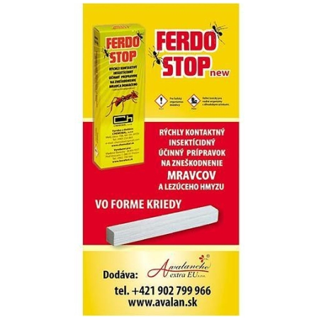 FerdoStop®, krieda proti mravcom a plošticiam