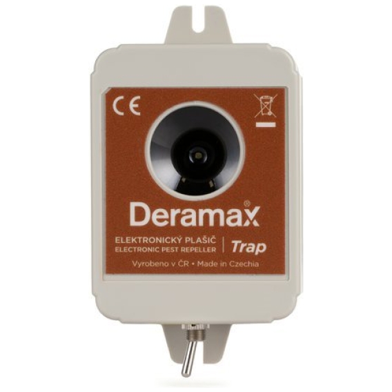 Deramax® Trap Ultrazvukový plašič - odpudzovač mačiek, psov a divokej zveri