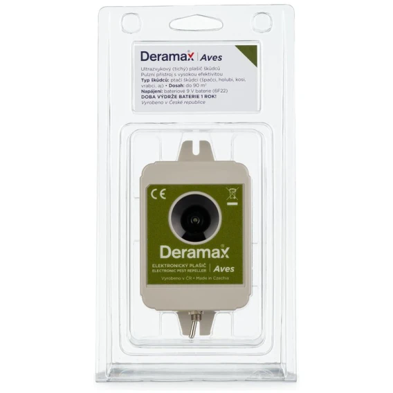 Deramax® Aves Ultrazvukový odpudzovač plašič vtákov