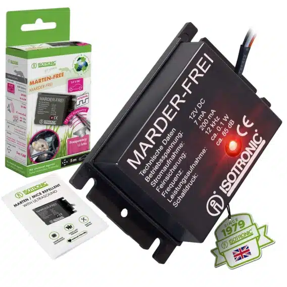 Montáž odpudzovača kún ISOTRONIC® 78405 do auta