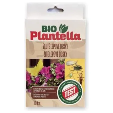 Žlté lepové doštičky BIO PLANTELLA lepové dosky MOTÝĽ 10ks