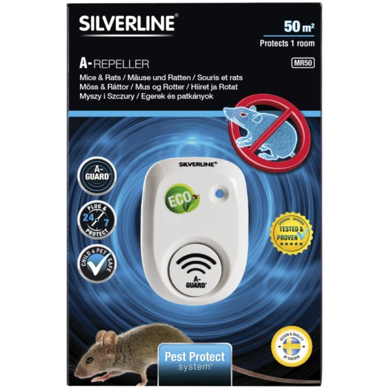Ultrazvukový Odpudzovač myší a potkanov IN 25301 Silverline®