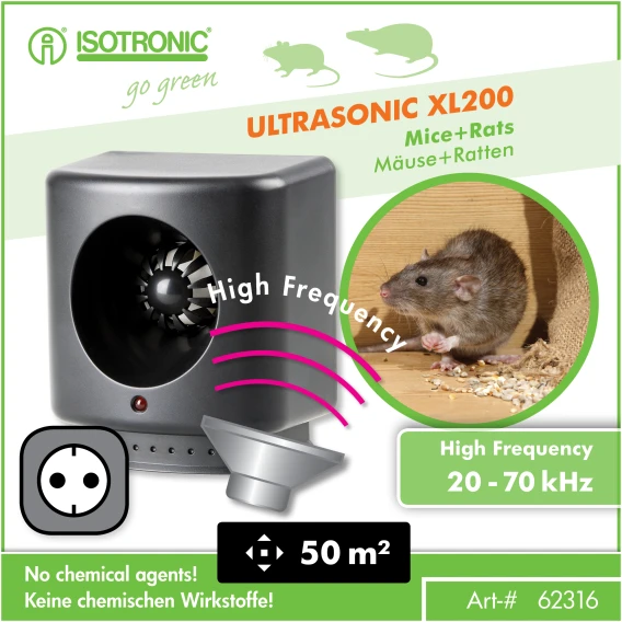 Plašič myší a hlodavcov ISOTRONIC 62316