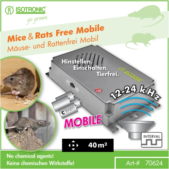 Plašič myší a hlodavcov ISOTRONIC 70624