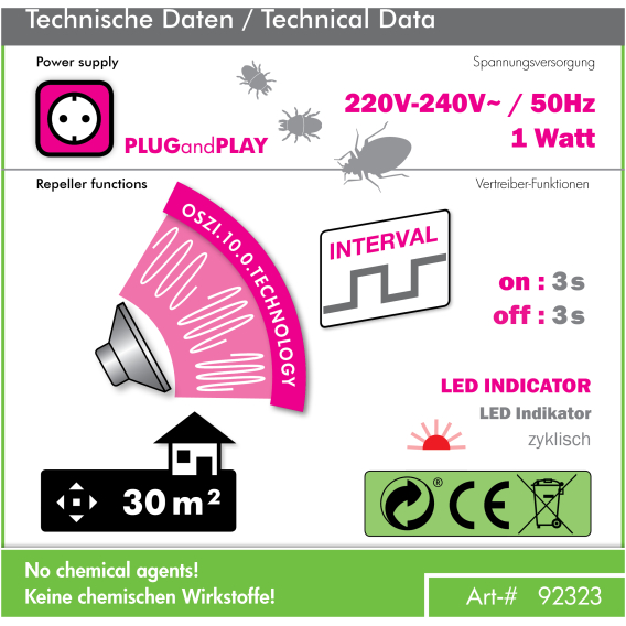 Plašič roztočov a ploštíc ISOTRONIC 92323