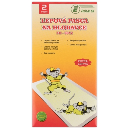 Kartónová lepová pasca na hlodavce - FH-5012 - 2ks