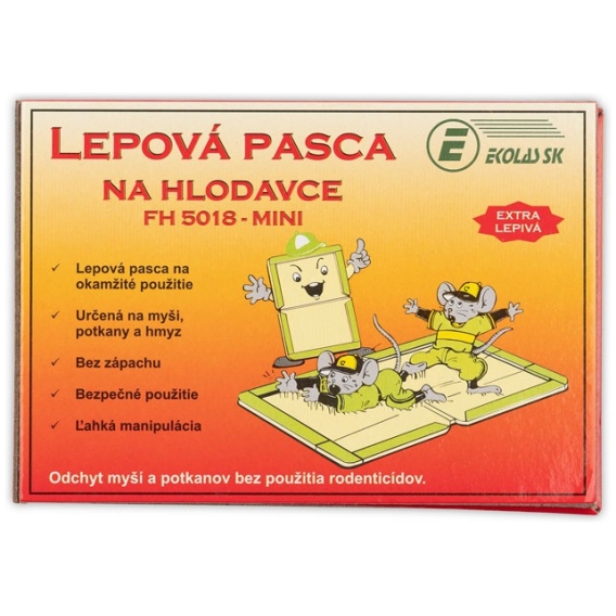 Kartónová lepová pasca na hlodavce vo forme knižky FH-5018 MINI - 1 ks