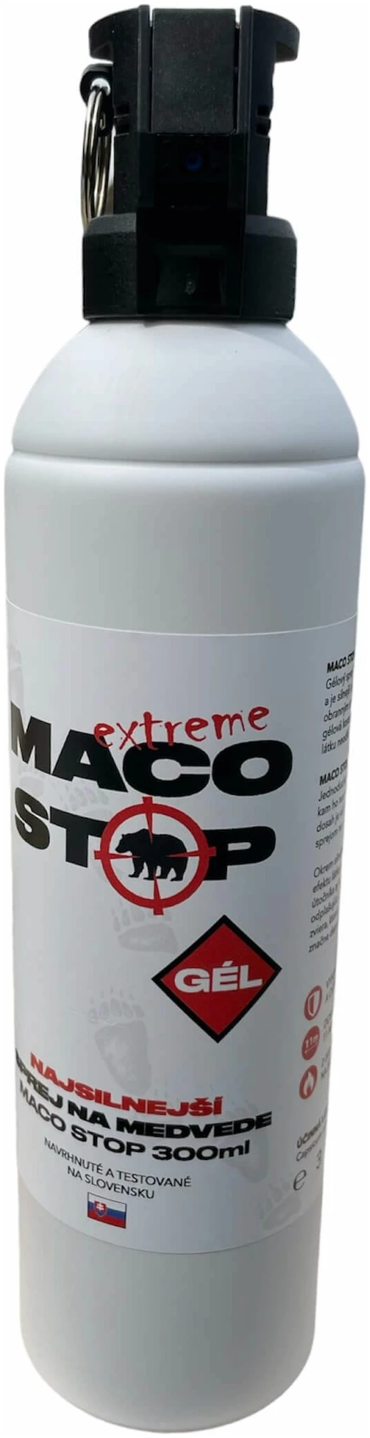Sprej na medvede MACO STOP Extreme 10% OC, 1.4% MC gel - 300 ml