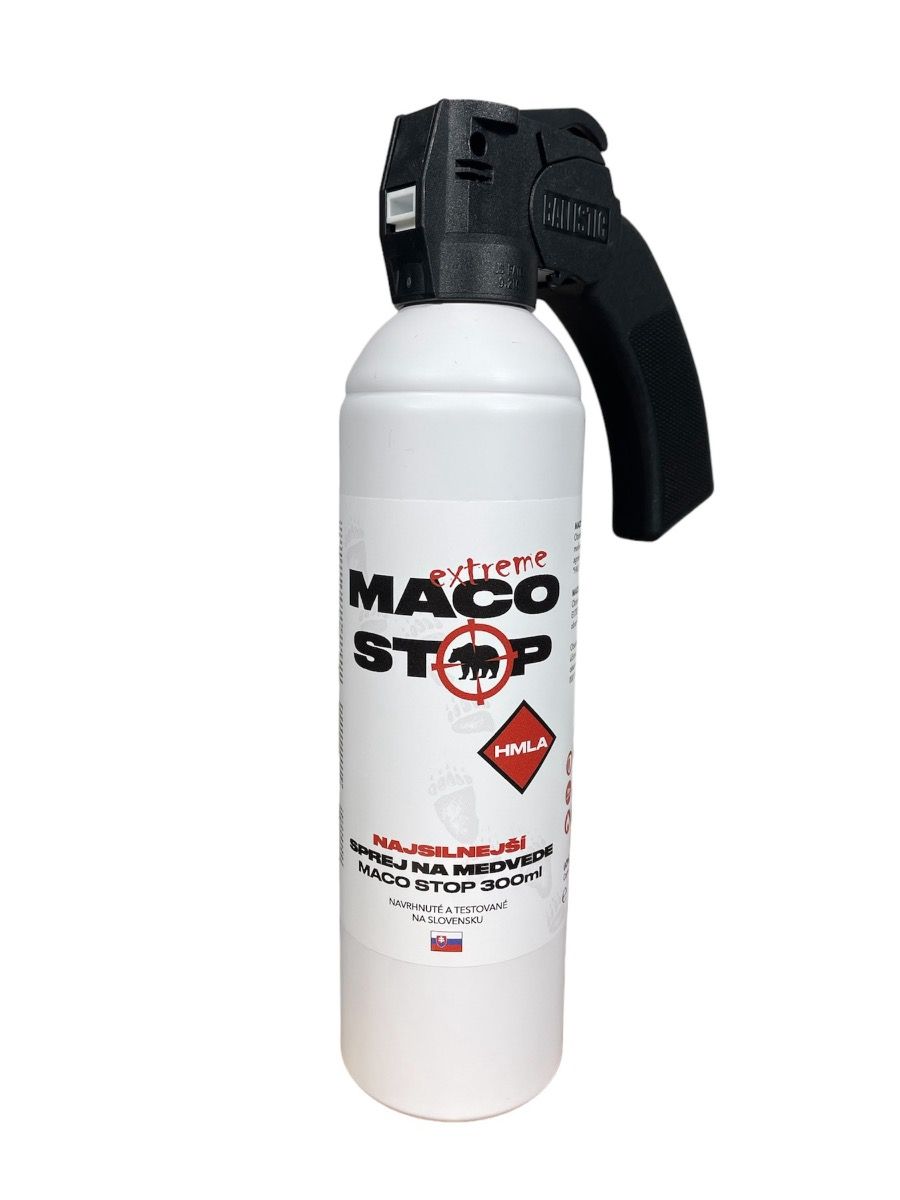 Sprej na medvede MACO STOP Extreme 10% OC, 1.4% MC hmla - 300 ml