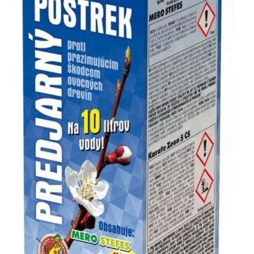 Predjarný postrek sada (100 ml + 5 ml) na ovocné a okrasné dreviny – kombinácia Mero Stefes a Karate Zeon 5 CS pre ochranu pred prezimujúcimi škodcami.