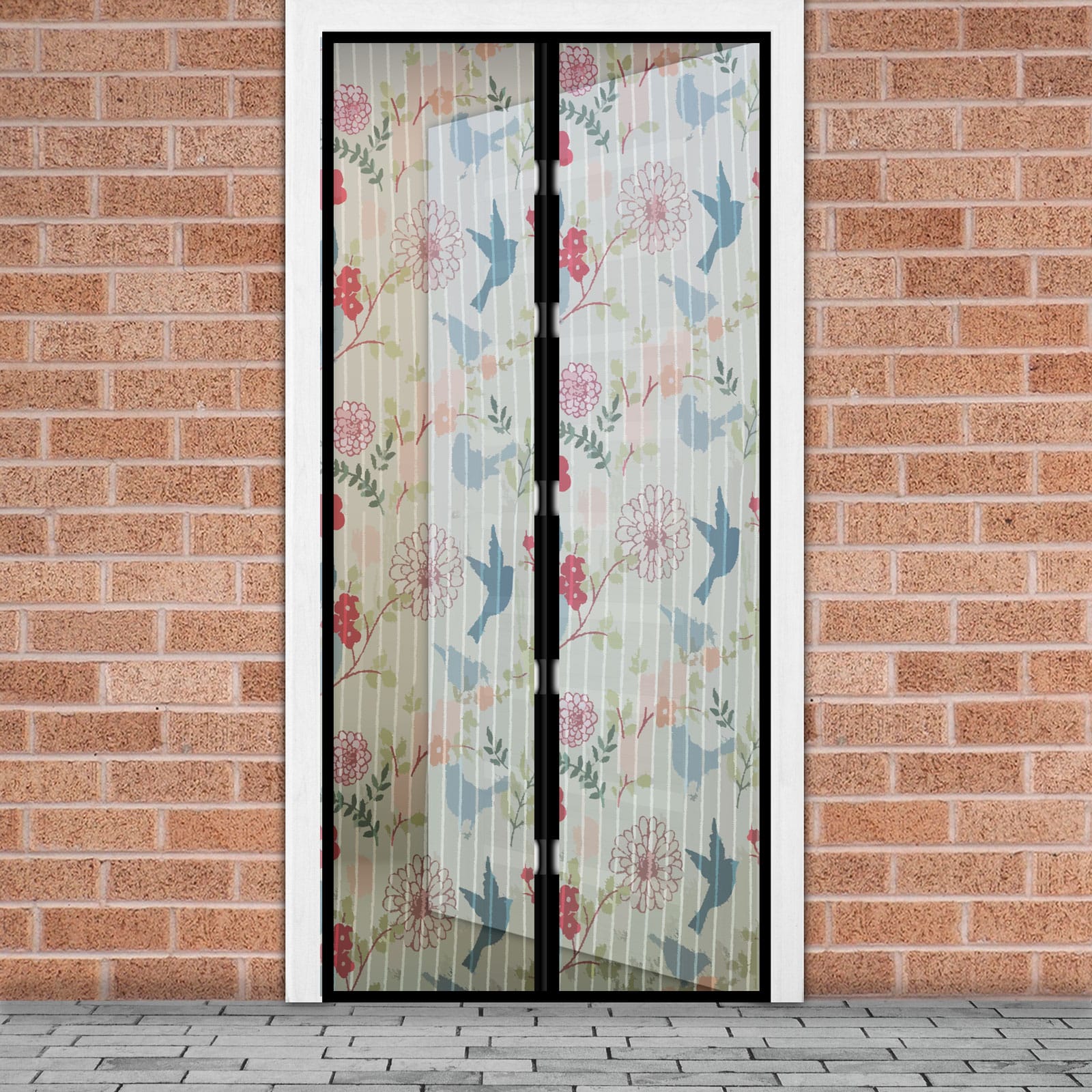 Sieťka proti hmyzu na dvere - magnetická 100 x 210 cm - vtáčiky