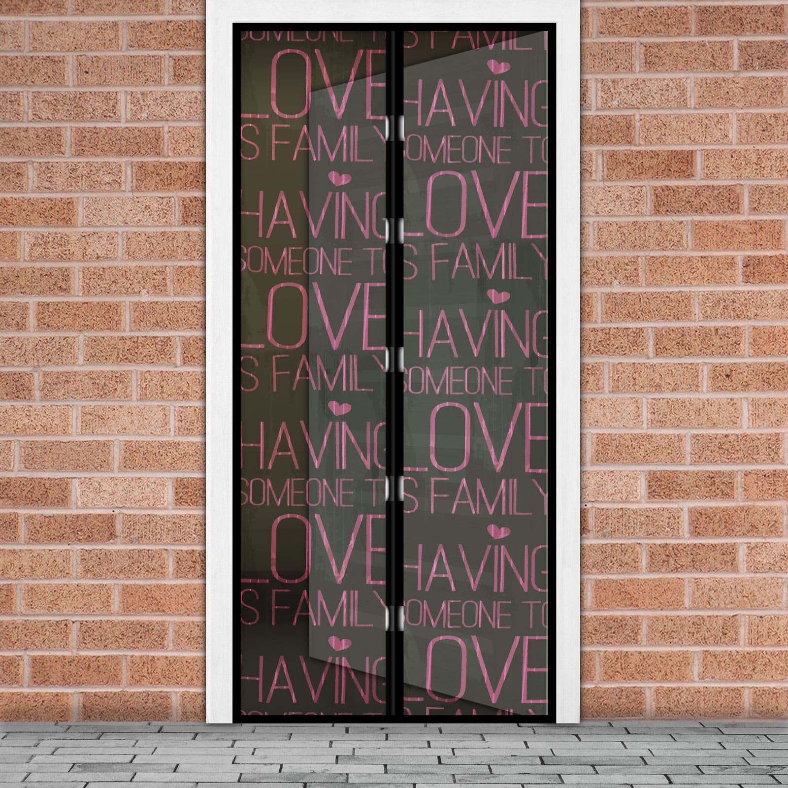 Sieťka proti hmyzu na dvere - magnetická - 100 x 210 cm - "Love"
