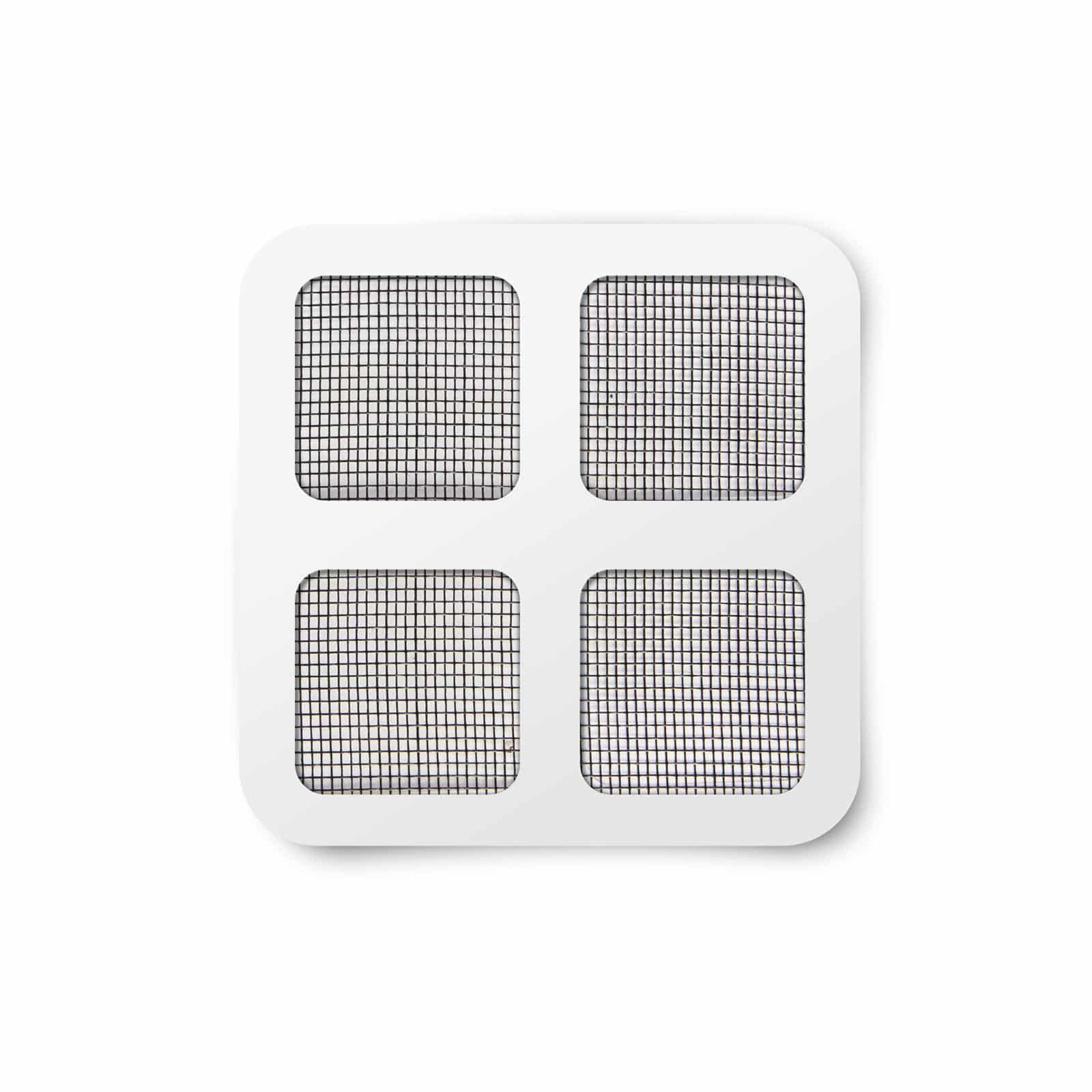Opravný fľak k sieťke proti hmyzu - 10 x 10 cm -  čierny - 4 ks / balenie