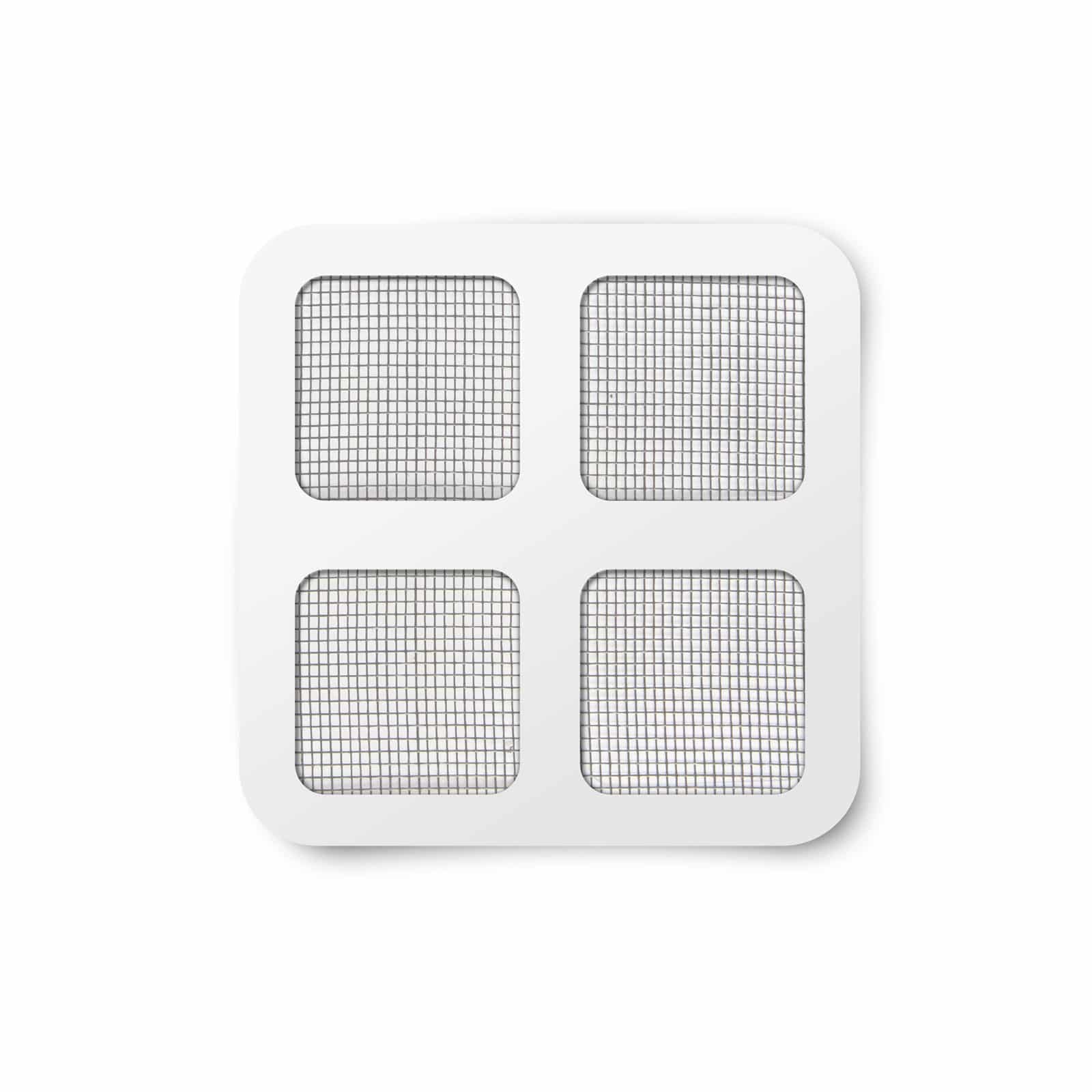 Opravný fľak k sieťke proti hmyzu - 10 x 10 cm -  sivý - 4 ks / balenie