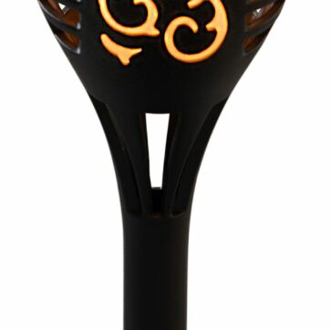 Solárna LED lampa Strend Pro Avior s plameňovým efektom – plašič diviakov a srn