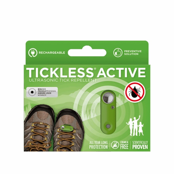 TICKLESS® ACTIVE  - Dobíjateľný ultrazvukový odpudzovač kliešťov a bĺch pre ľudí