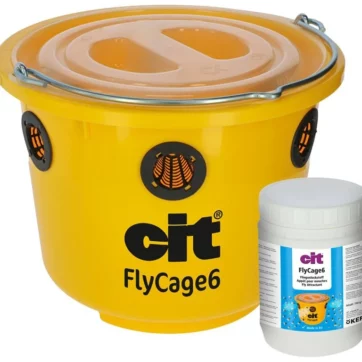 Lapač múch KERBL CIT FLYCAGE6 s atraktantom FlyCage, objem 6 l, na pastviny a záhrady