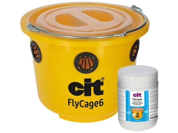 Lapač múch KERBL CIT FLYCAGE6 s atraktantom FlyCage, objem 6 l, na pastviny a záhrady