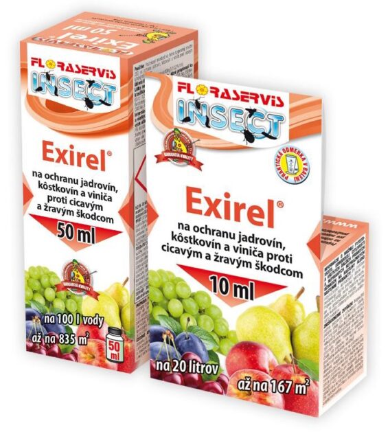 Exirel® insekticíd proti obaľovačom a drozofile – balenie 10 ml alebo 50 ml