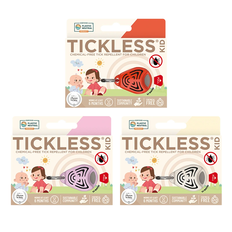 Detský ultrazvukový odpudzovač kliešťov TICKLESS Kid na oblečení