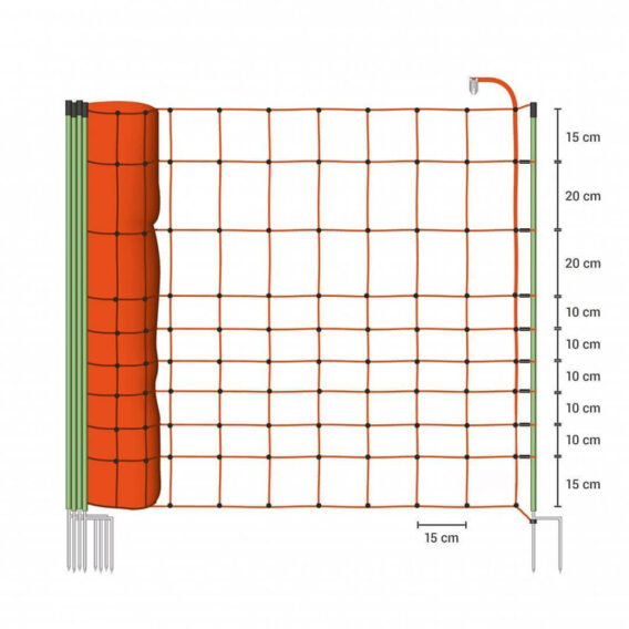 preventívna ochrana proti vlkom - sieť 120 cm