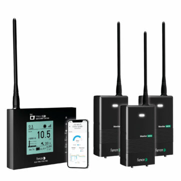 Univerzálna monitorovacia sada elektrického ohradníka - WiFi Gateway - 3 × Monitor MX10 - monitorovanie v aplikácii