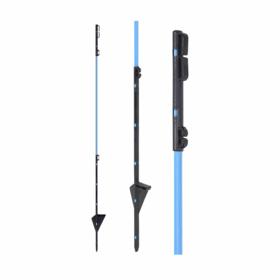 Modrá náhradná sklolaminátová tyč pre elektrický ohradník - 90 cm
