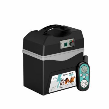 Batériový prenosný RF zdroj pre elektrické ohradníky battery DUO RF BDX10 s ovladačem