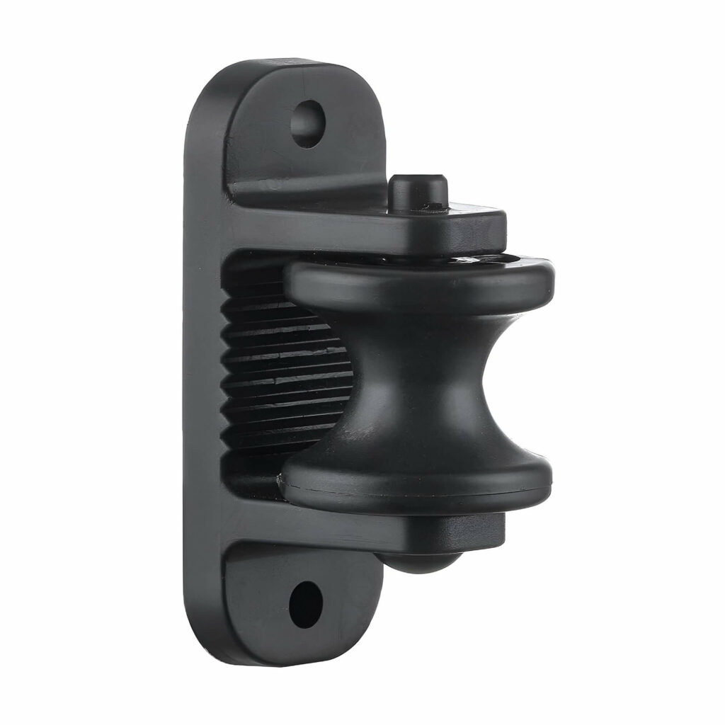 Rohový otočný izolátor s valčekom pre laná do 8 mm