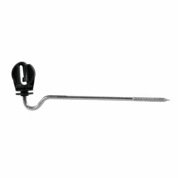 Izolátor so zakrivenou podperou 22 cm pre elektrický ohradník - 10 ks