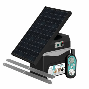 Bateriový RF zdroj fencee battery DUO RF BDX30 s ovladačom + solární panel 30 W + držiak