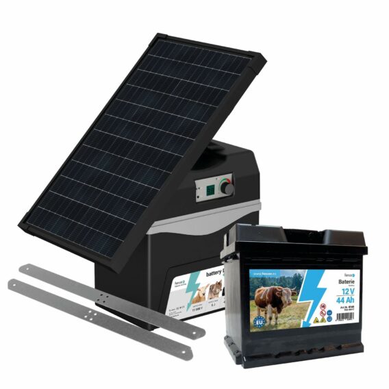Bateriový zdroj fencee battery DUO BD50 + solárny panel 30 W + držiak + batéria 44 Ah