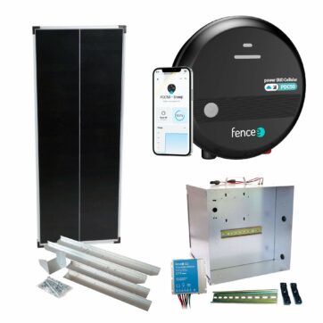 Premium sada solárneho ohradníka - Kompletný prenosný box + chytrý LTE zdroj 5J