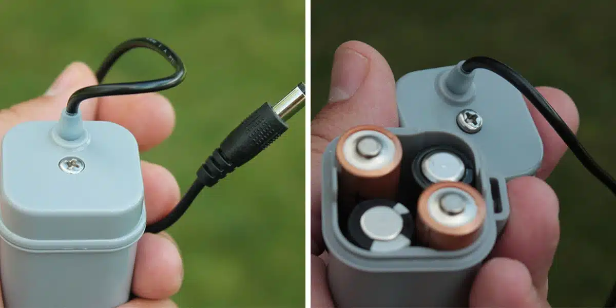 Priestorový plašič Dragon Ultrasonic CH360 vkladanie a umiestnenie batérie 