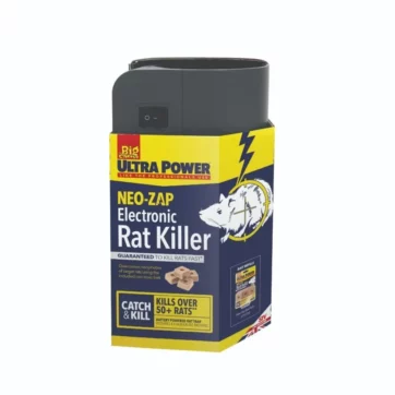 Elektronická pasca na potkany a krysy The Big Cheese® NEO-ZAP – zariadenie v balení