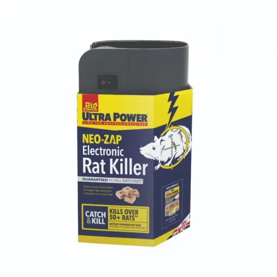 Elektronická pasca na potkany a krysy The Big Cheese® NEO-ZAP – zariadenie v balení