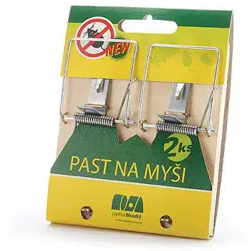 Drevená pasca na myši PAPÍRNA MOUDRÝ – balenie 2 ks