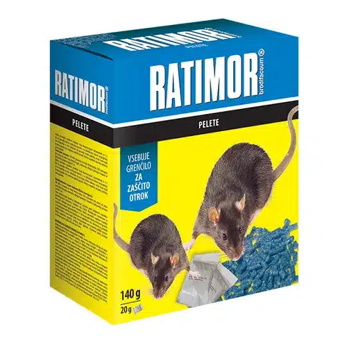 RATIMOR Peletová návnada 140 g – na myši a potkany