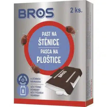 Bros - lepová pasca na ploštice 2 ks balenie s vyobrazením hmyzu